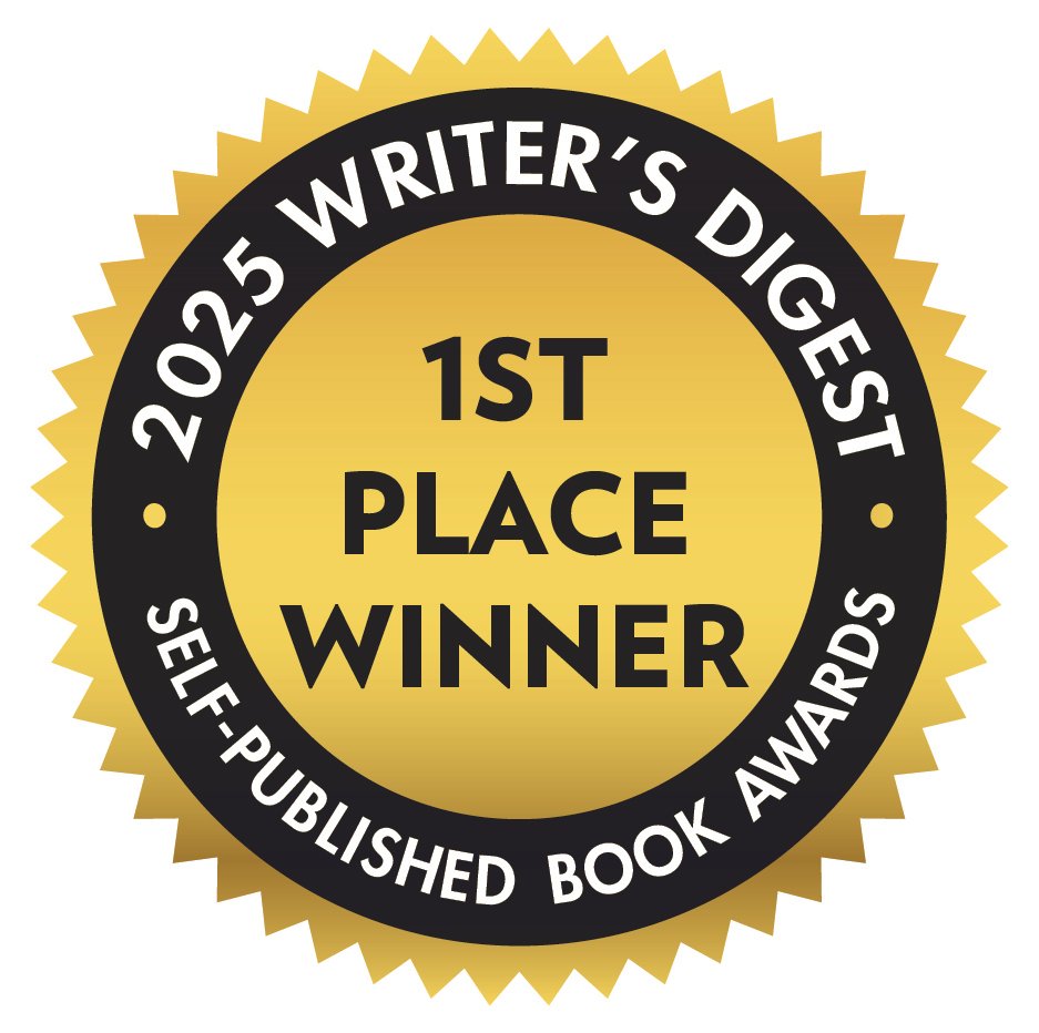 Writer's Digest Self-Published Book Awards, first place seal